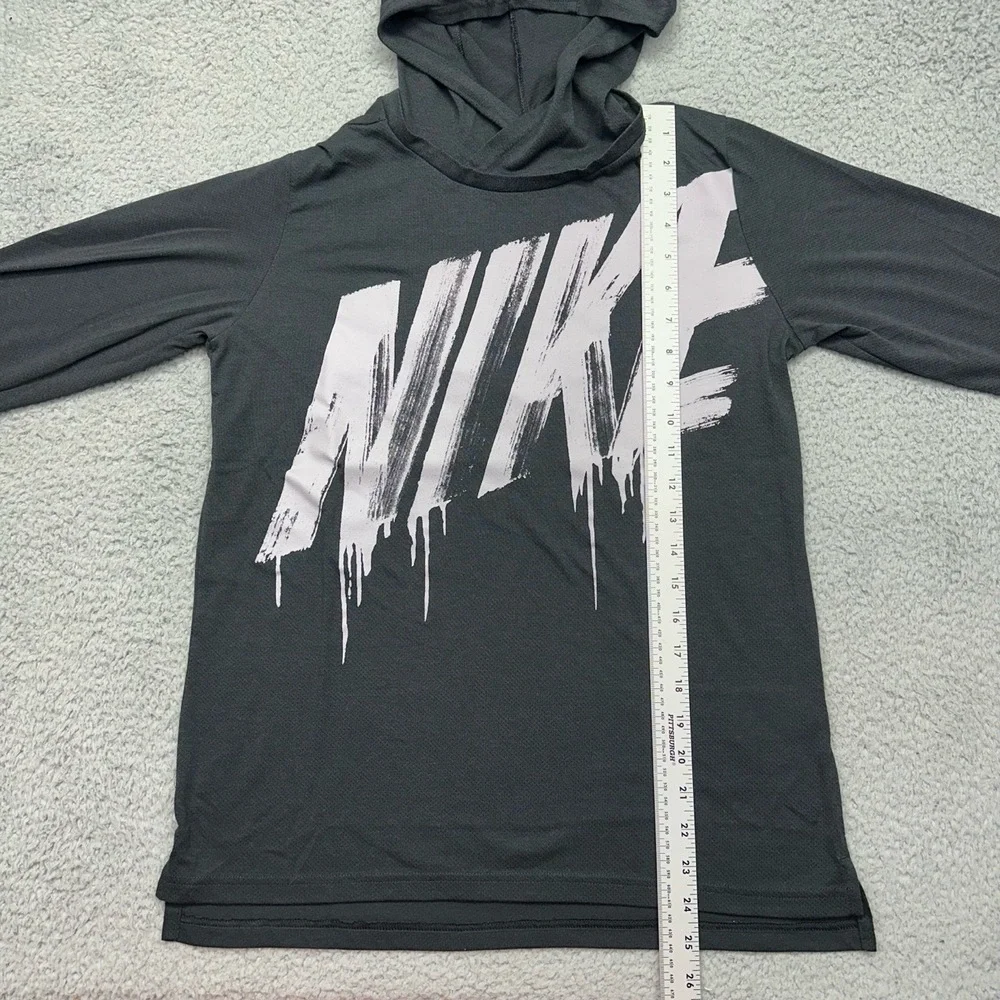 Nike CN5984-010 Youth XL Dri-Fit Breathe Kids' Hoodie L/S Graphic Pullover Shirt